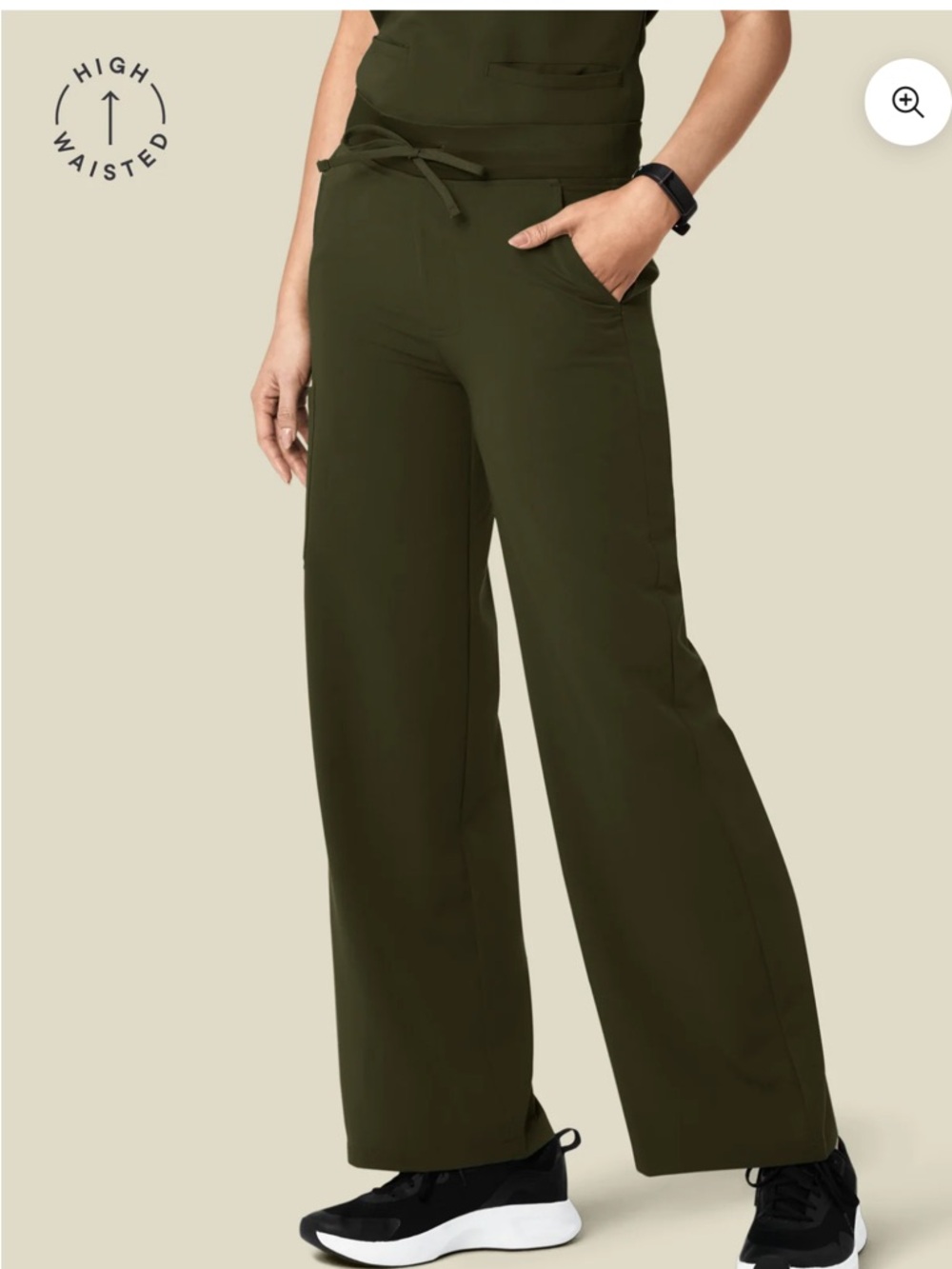 Mandala High Waisted Wide Leg - Olive